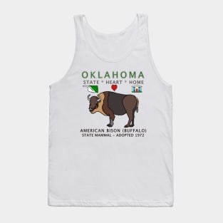 Oklahoma - American Bison(Buffalo) - State, Heart, Home - state symbols Tank Top